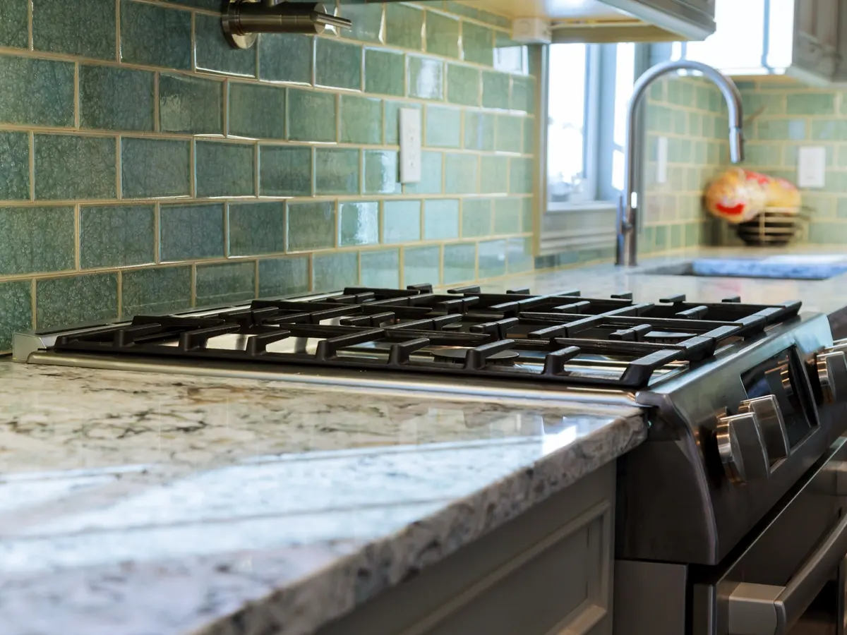 Marble countertop surface